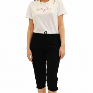 KEYUP PINOCCHIETTO CON TASCHE IN JERSEY ELASTICIZZATO DA DONNA
